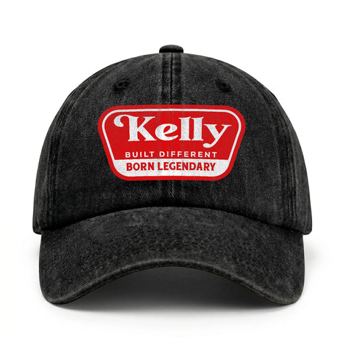 Built Different Born Legendary Red Logo Washed Cap KELLY 13K1 C63PF