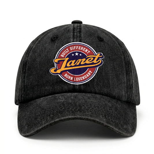 Built Different Born Legendary Logo Washed Cap JANET 13K1 C65PF