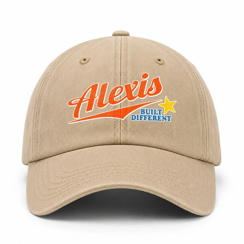 Your Name Built Different Logo Washed Cap ALEXIS 13K1 C56PF