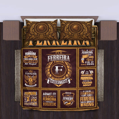 FERREIRA Limited Edition Personalized Bedding Set 13K1-BS3