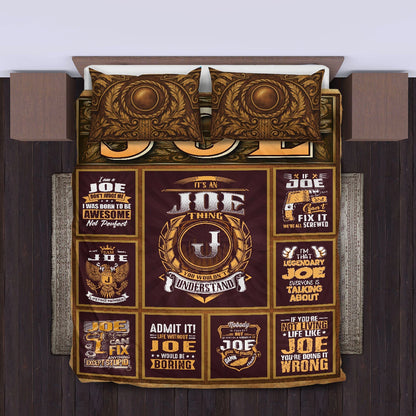 JOE Limited Edition Personalized Bedding Set 13K1-BS3