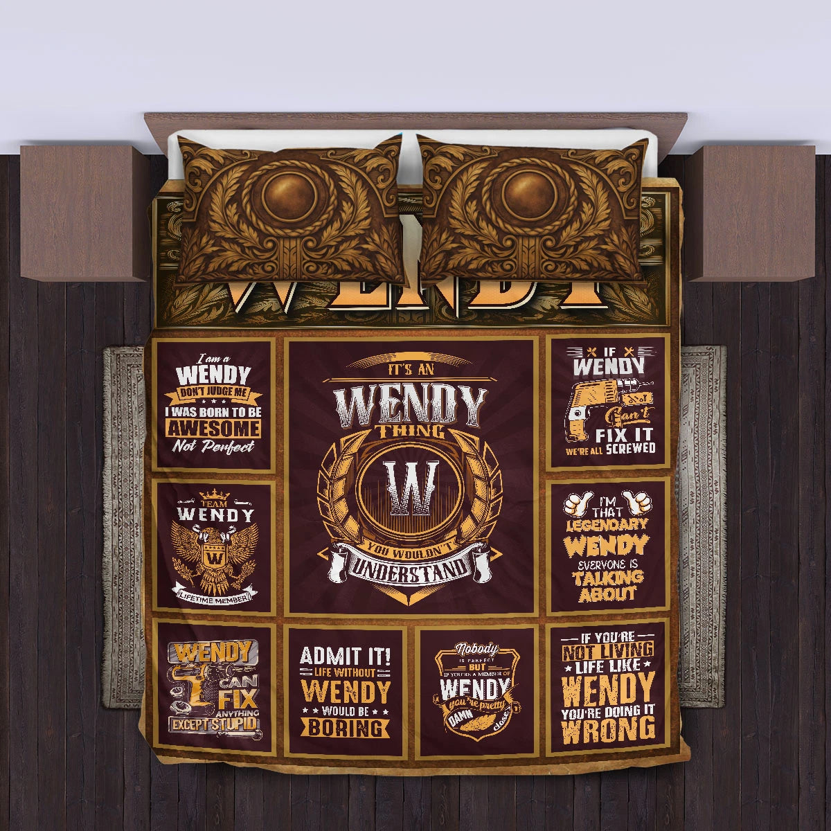 WENDY Limited Edition Personalized Bedding Set 13K1-BS3