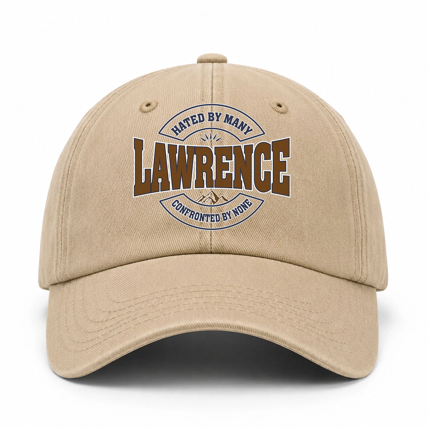 Hated By Many Confronted By None Washed Cap LAWRENCE 13K1 C36PF