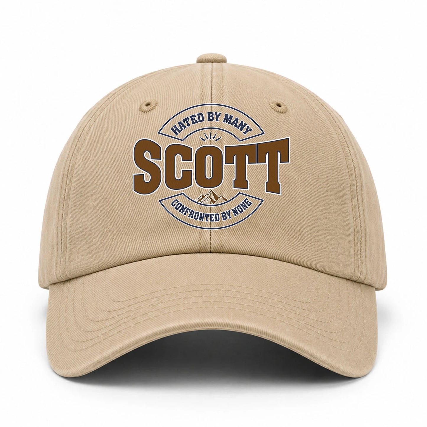 Hated By Many Confronted By None Washed Cap SCOTT 13K1 C36PF