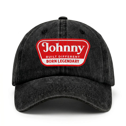 Built Different Born Legendary Red Logo Washed Cap JOHNNY 13K1 C63PF