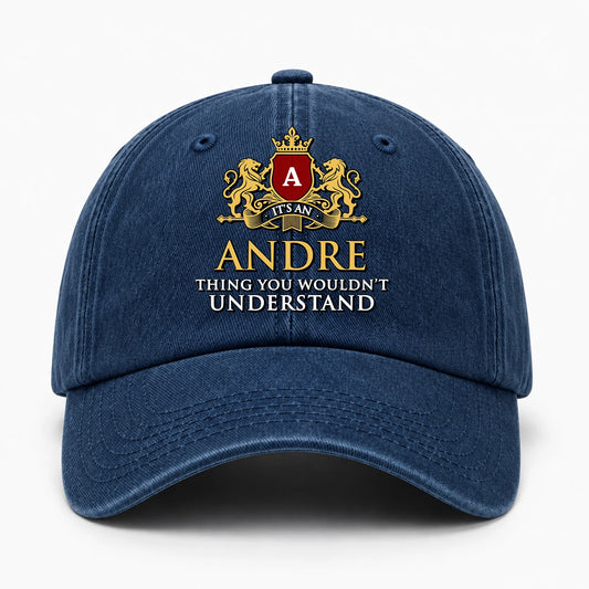 It's A Your Name Thing You Wouldn't Understand Royal Blue Washed Cap ANDRE 13K1 C184PF