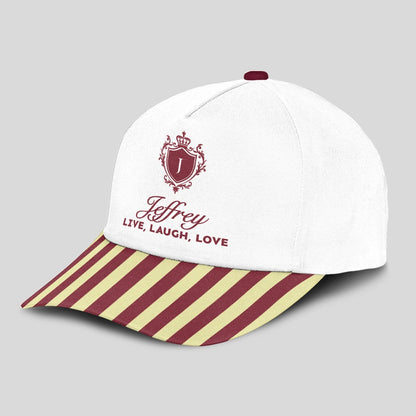 Live Laugh Love Burgundy And Yellow Cap JEFFREY 13K1 C120PF