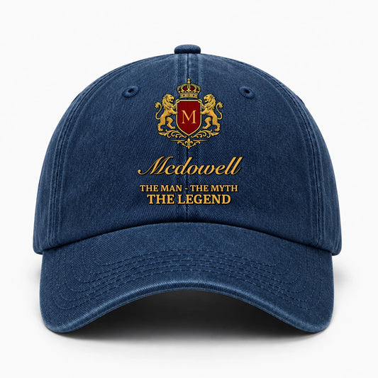 The Man The Myth The Legend Royal Blue Cap MCDOWELL 13K5 C49PF