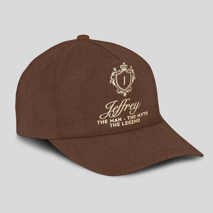 The Man The Myth The Legend Golden Brown Cap JEFFREY 13K1 C142PF