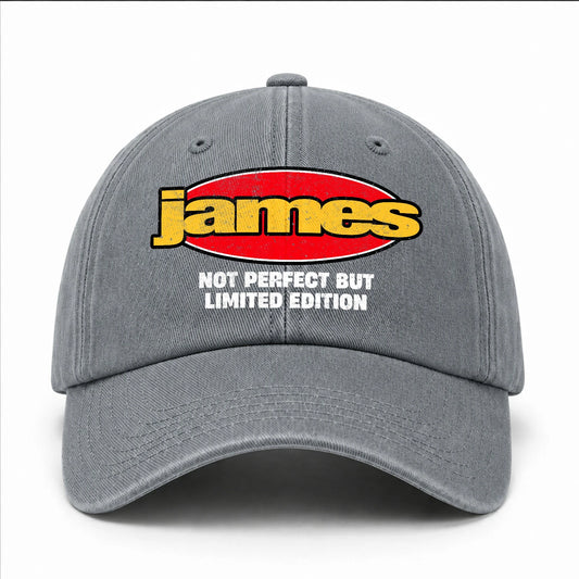 Your Name Not Perfect But Limited Edition Red Logo Washed Cap JAMES 13K1 C84PF