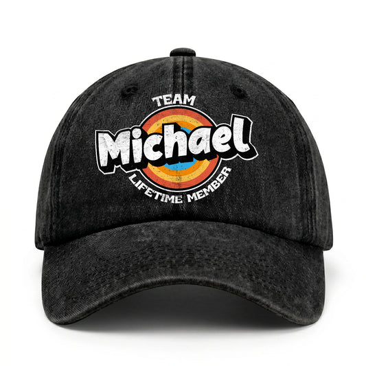 Team Your Name Lifetime Member Logo Cap MICHAEL 13K1 C66PF