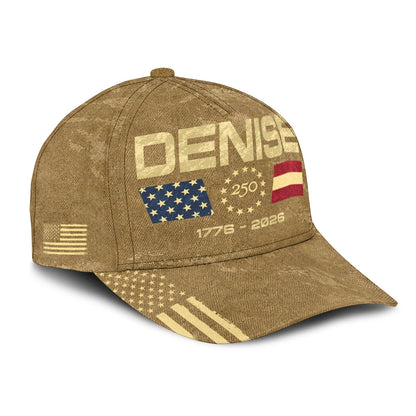 DENISE 13K1-C14PF 250th Anniversary Patriotic Baseball Cap 1776–2026