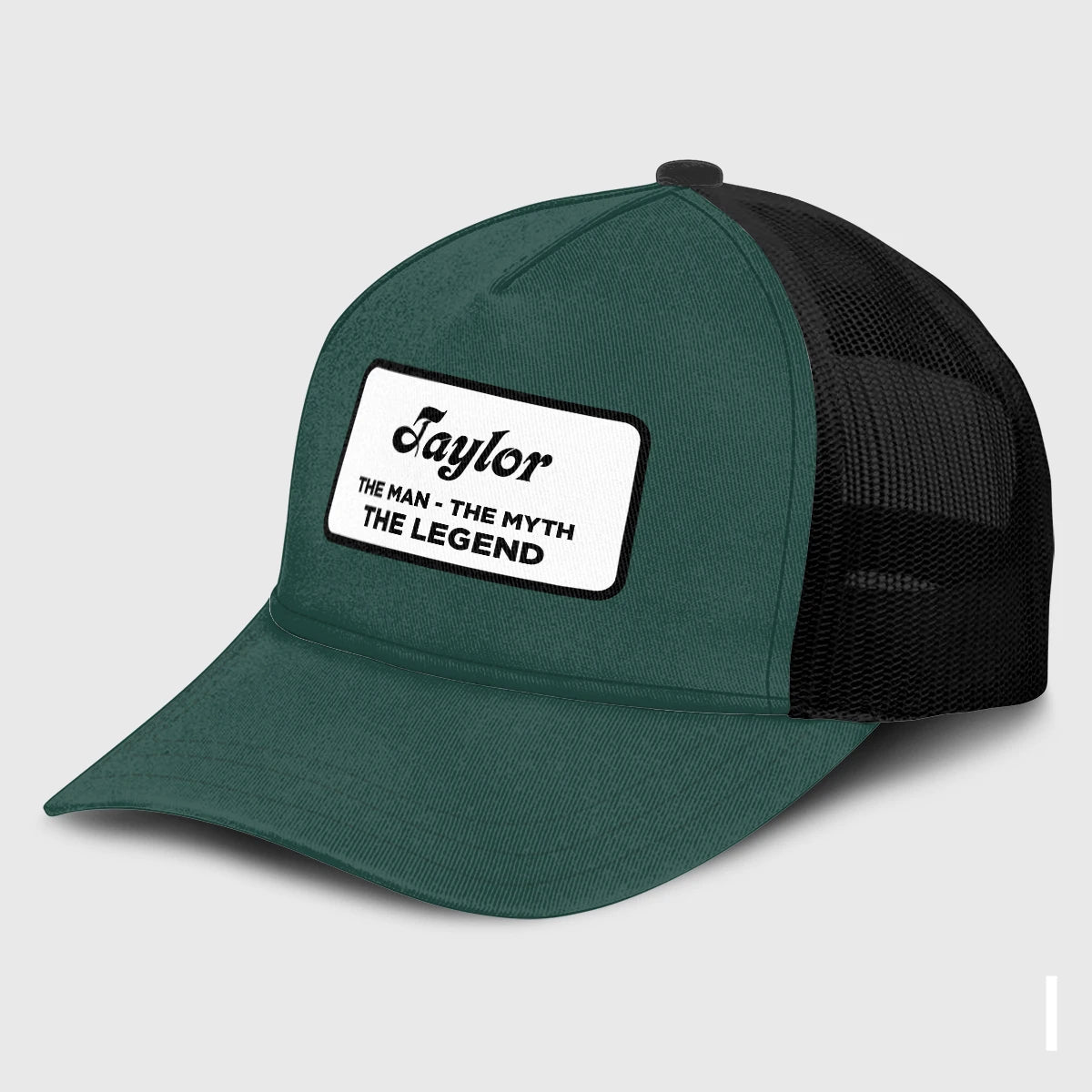 The Man The Myth The Legend Green And White Mesh Cap TAYLOR 13K1 C198PF
