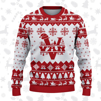 VAN Personalized Christmas Pajama Set - Holiday Gift Outfit 13K1-CR2