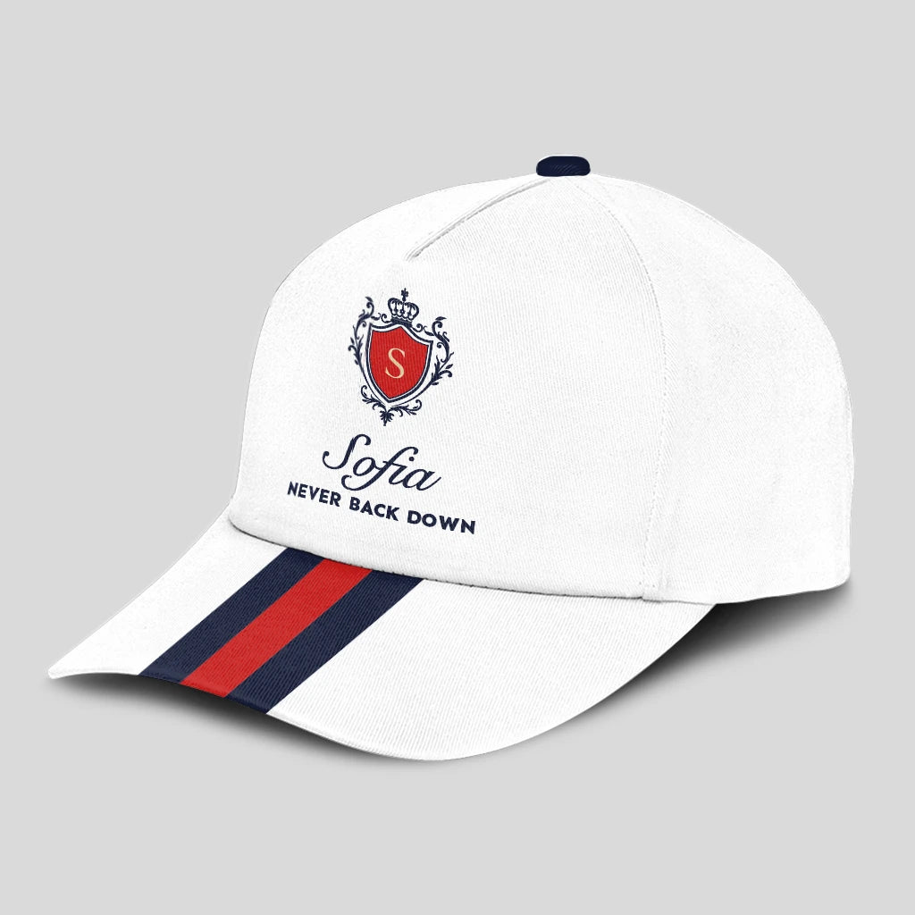 Never Back Down Stripped Cap SOFIA 13K1 C86PF