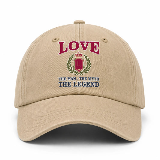 The Man The Myth The Legend Royal Khaki Cap LOVE 13K1 C116PF