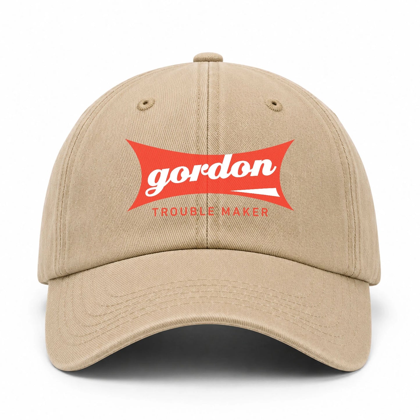 Trouble Maker Red Logo Washed Cap GORDON 13K1 C78PF