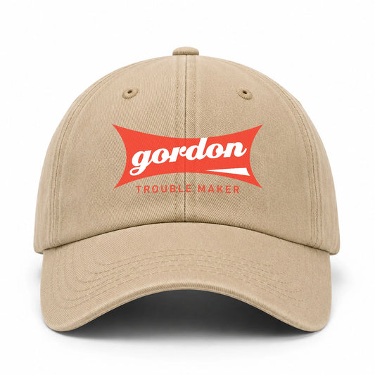 Trouble Maker Red Logo Washed Cap GORDON 13K1 C78PF