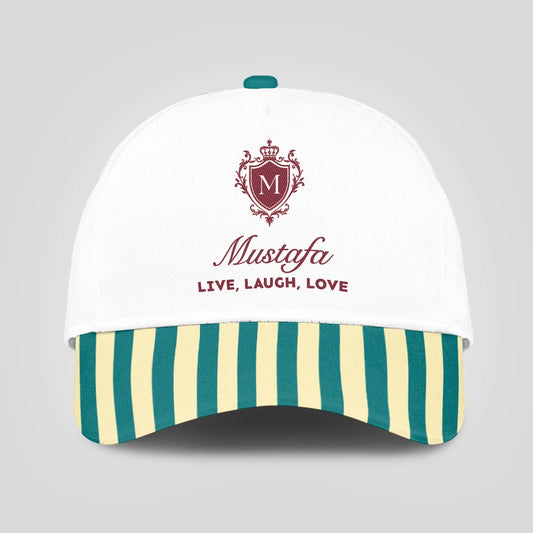 Live Laugh Love Green And Yellow Royal Cap MUSTAFA 13K1 C122PF