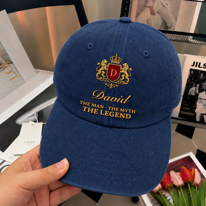 The Man The Myth The Legend Royal Blue Cap DAVID 13K1 C49PF