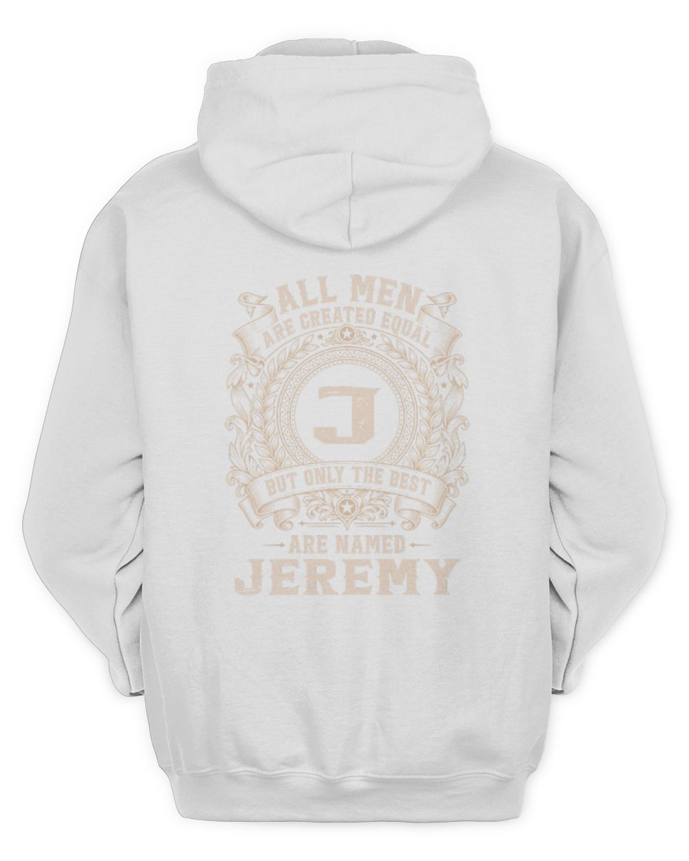 All Men Are Created Equal Cool Logo Shirt JEREMY M1-60 / Unisex Hoodie / white
