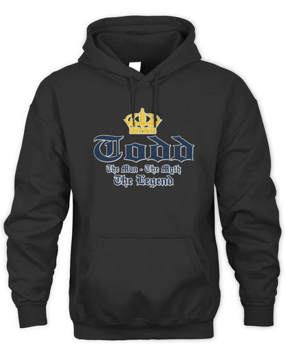 The Man The Myth The Legend Corona Beer T-Shirt TODD M1-S83 / Unisex Hoodie / black