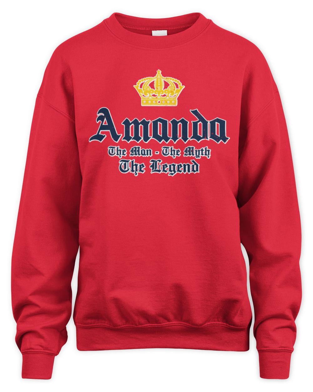 The Man The Myth The Legend Corona Beer T-Shirt AMANDA M1-S83 / Unisex Sweatshirt / red