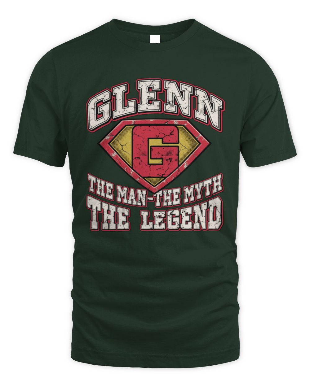 The Man The Myth The Legend Superman Graphic T-Shirt GLENN M1-74 / Unisex Standard T-Shirt / forest green