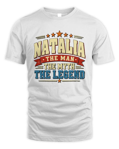 The Man The Myth The Legend Ribbon Vintage T-Shirt NATALIA M1-56 / Unisex Standard T-Shirt / white