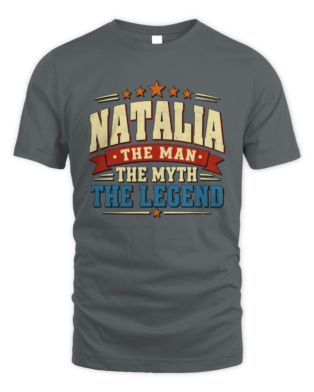 The Man The Myth The Legend Ribbon Vintage T-Shirt NATALIA M1-56 / Unisex Standard T-Shirt / charcoal