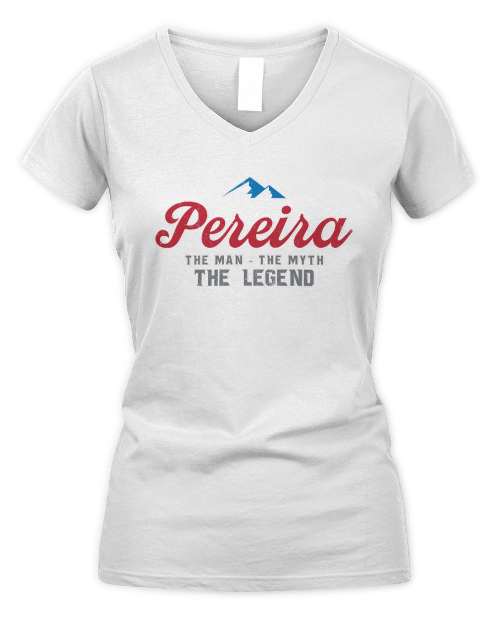 The Man The Myth The Legend Coors Light Beer T-Shirt PEREIRA M1-S84 / Women's V-Neck T-Shirt / white