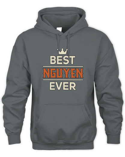 Best Your Name With Crown Shirt NGUYEN M1-59 / Unisex Hoodie / charcoal