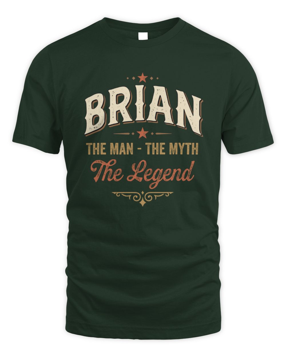 I'm Name I'm Not Rude I Just Have The Balls Funny T-Shirt BRIAN M1-77 / Unisex Standard T-Shirt / forest green