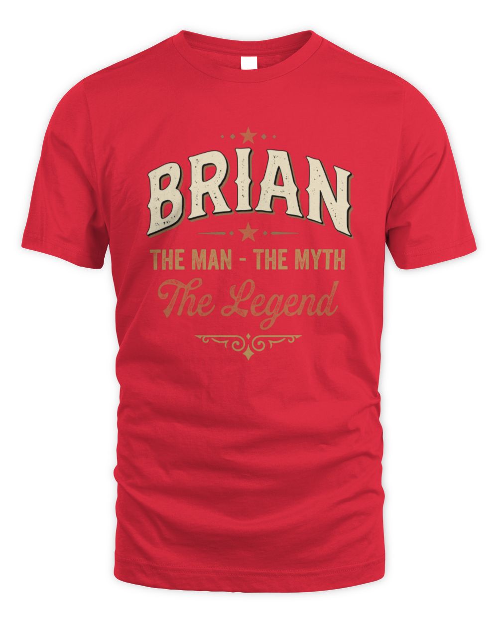 I'm Name I'm Not Rude I Just Have The Balls Funny T-Shirt BRIAN M1-77 / Unisex Standard T-Shirt / red