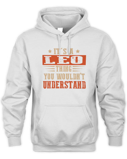 It's a Name Thing Personalized Funny Shirt LEO M1-51 / Unisex Hoodie / white