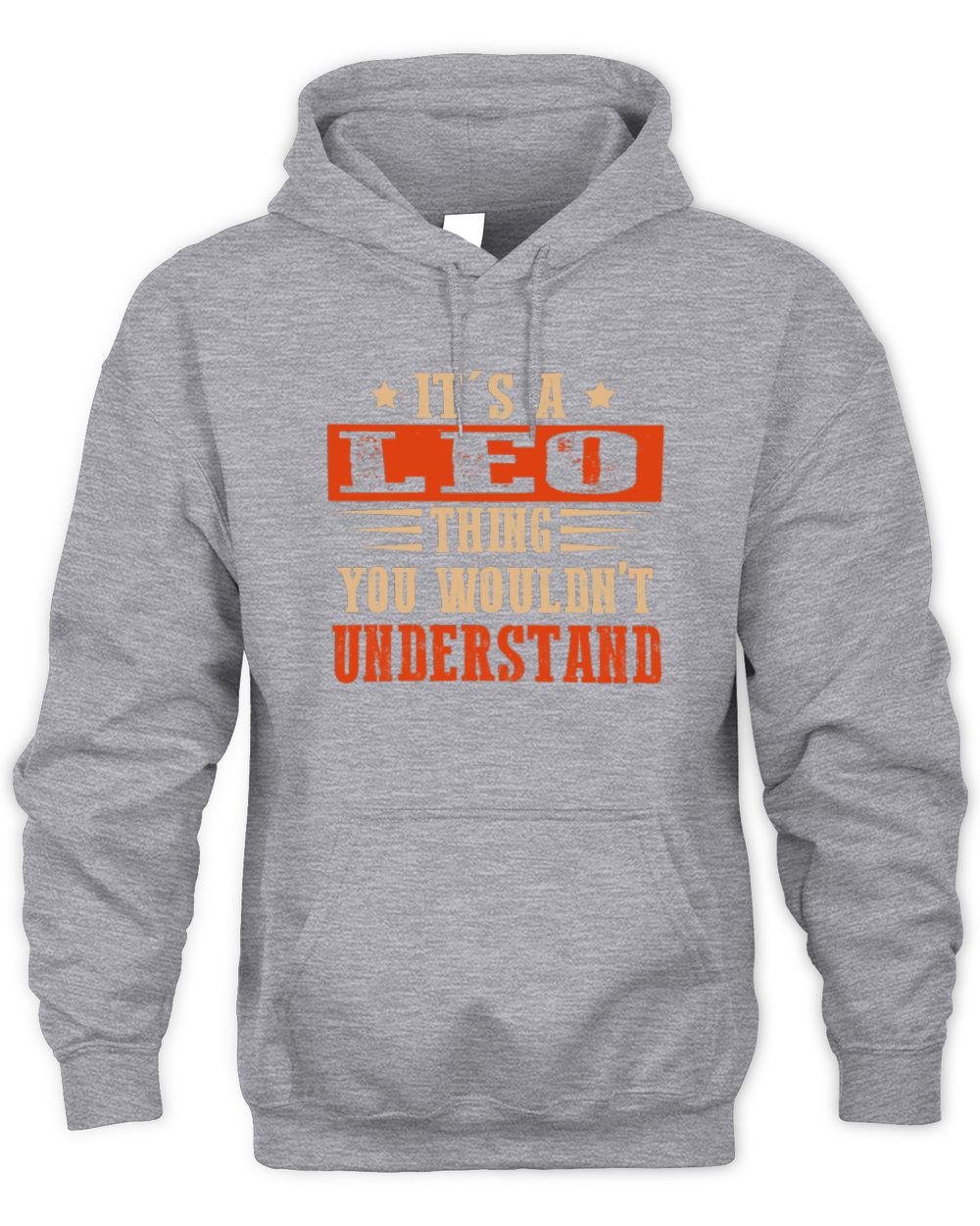 It's a Name Thing Personalized Funny Shirt LEO M1-51 / Unisex Hoodie / sport grey