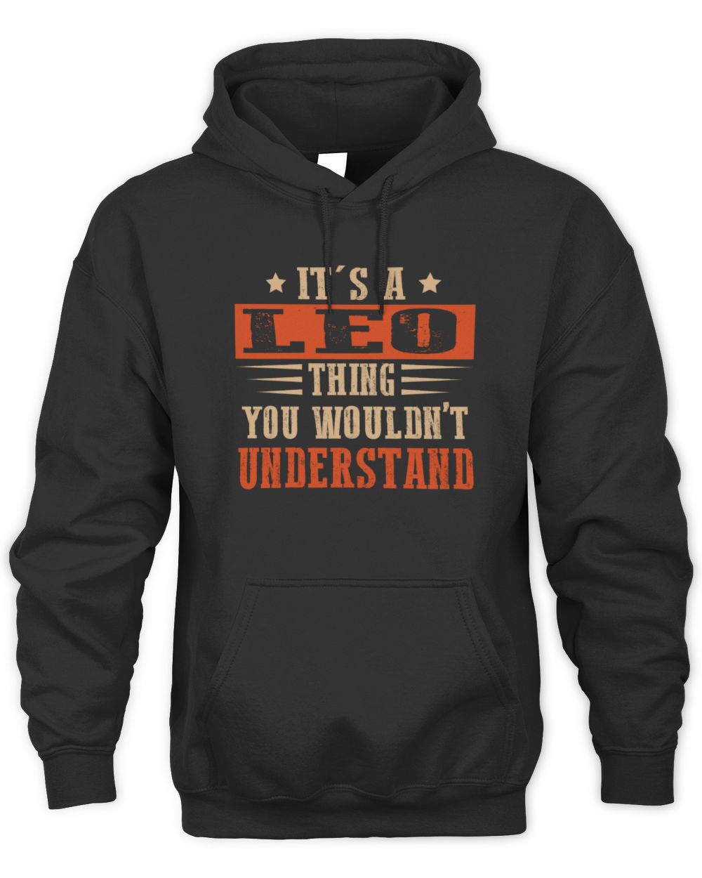 It's a Name Thing Personalized Funny Shirt LEO M1-51 / Unisex Hoodie / black