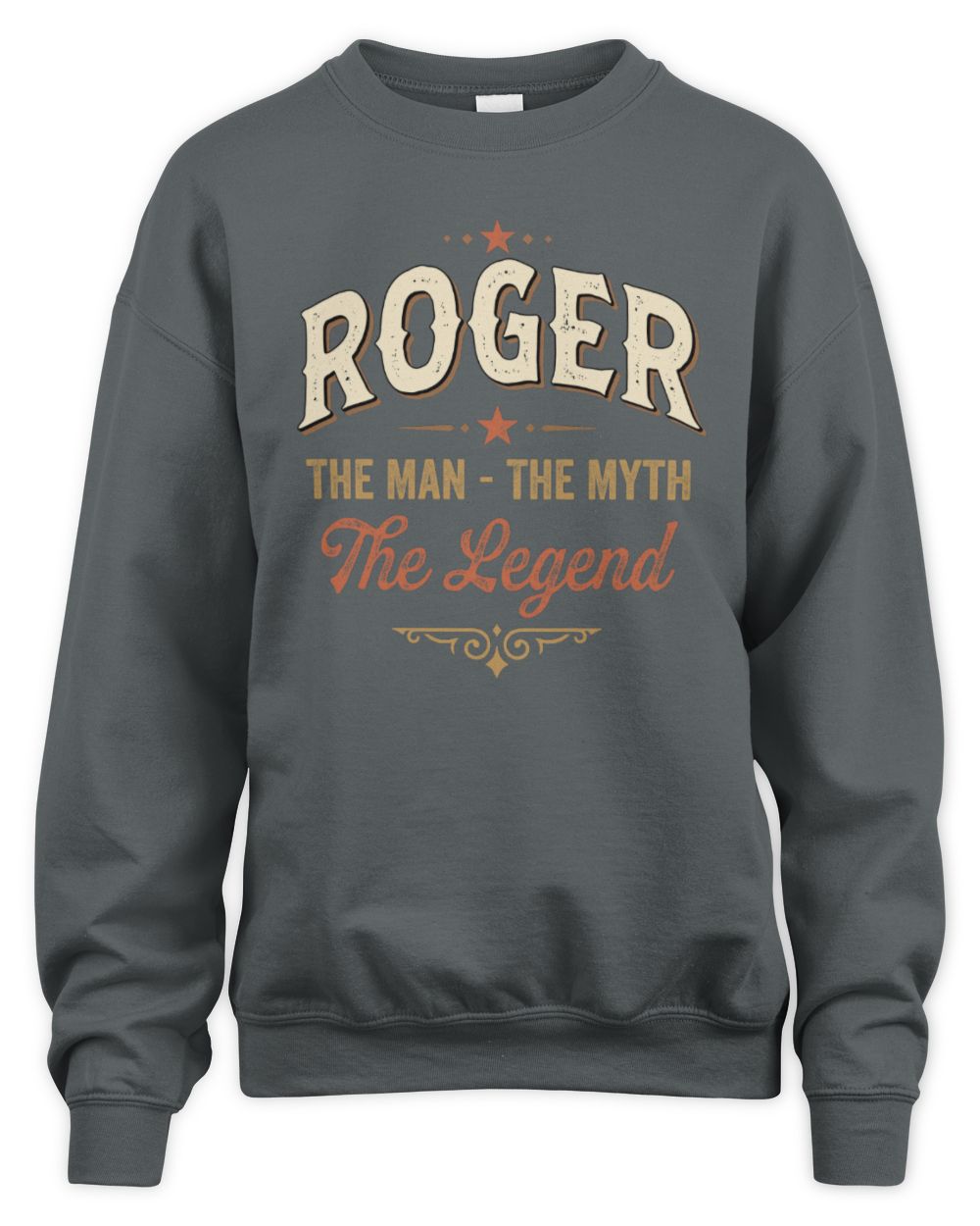 I'm Name I'm Not Rude I Just Have The Balls Funny T-Shirt ROGER M1-77 / Unisex Sweatshirt / charcoal