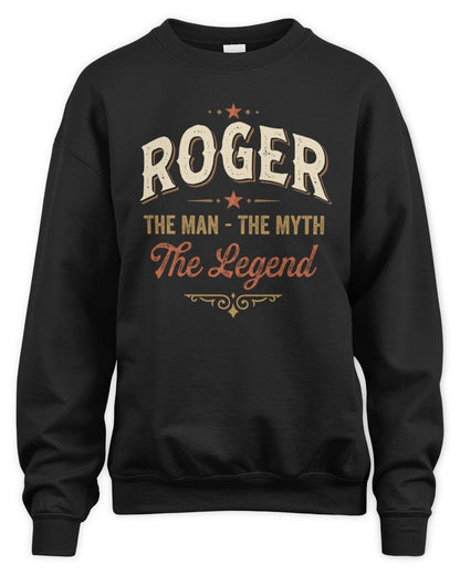 I'm Name I'm Not Rude I Just Have The Balls Funny T-Shirt ROGER M1-77 / Unisex Sweatshirt / black