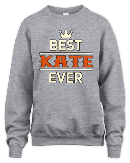 Best Your Name With Crown Shirt KATE M1-59 / Unisex Sweatshirt / sport grey