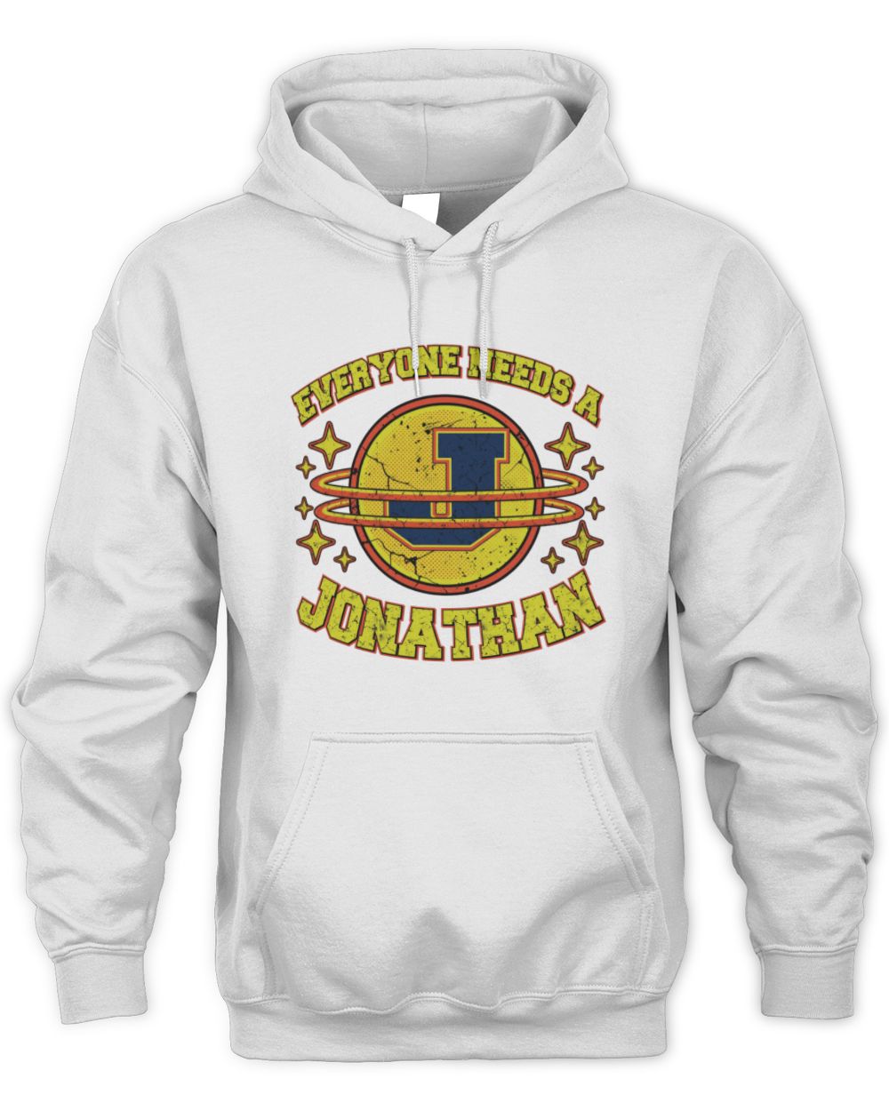 Everyone Needs a Your Name Shirt JONATHAN M1-76 / Unisex Hoodie / white