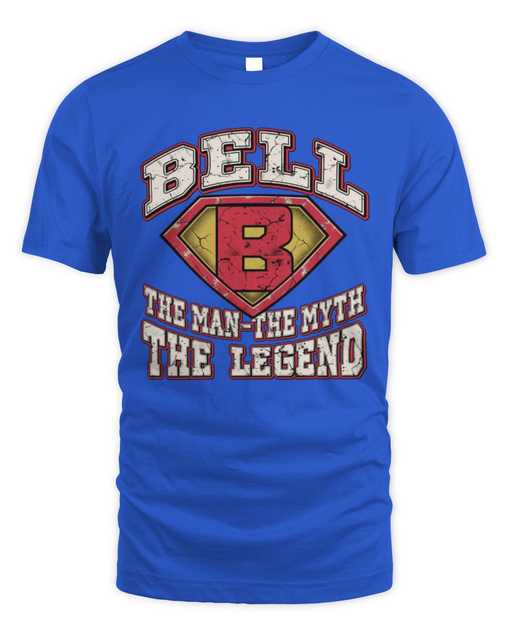 The Man The Myth The Legend Superman Graphic T-Shirt BELL M1-74 / Unisex Standard T-Shirt / royal