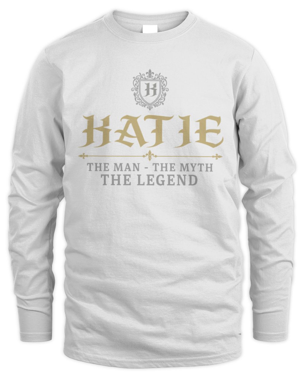 The Man The Myth The Legend Western Shirt KATIE M1-78 / Men's Long Sleeved T-Shirt / white