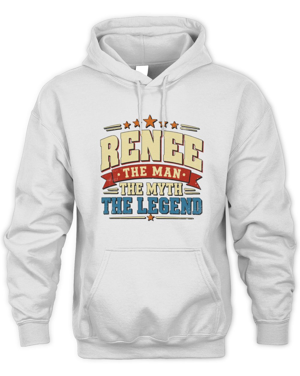 The Man The Myth The Legend Ribbon Vintage T-Shirt RENEE M1-56 / Unisex Hoodie / white