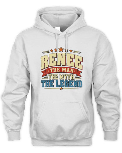The Man The Myth The Legend Ribbon Vintage T-Shirt RENEE M1-56 / Unisex Hoodie / white