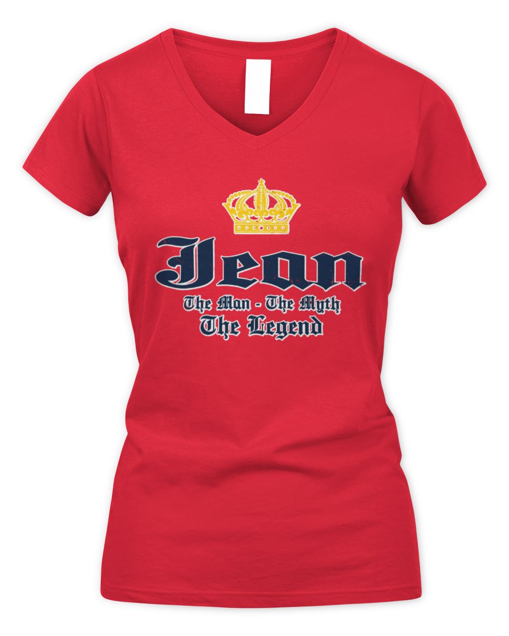 The Man The Myth The Legend Corona Beer T-Shirt JEAN M1-S83 / Women's V-Neck T-Shirt / red