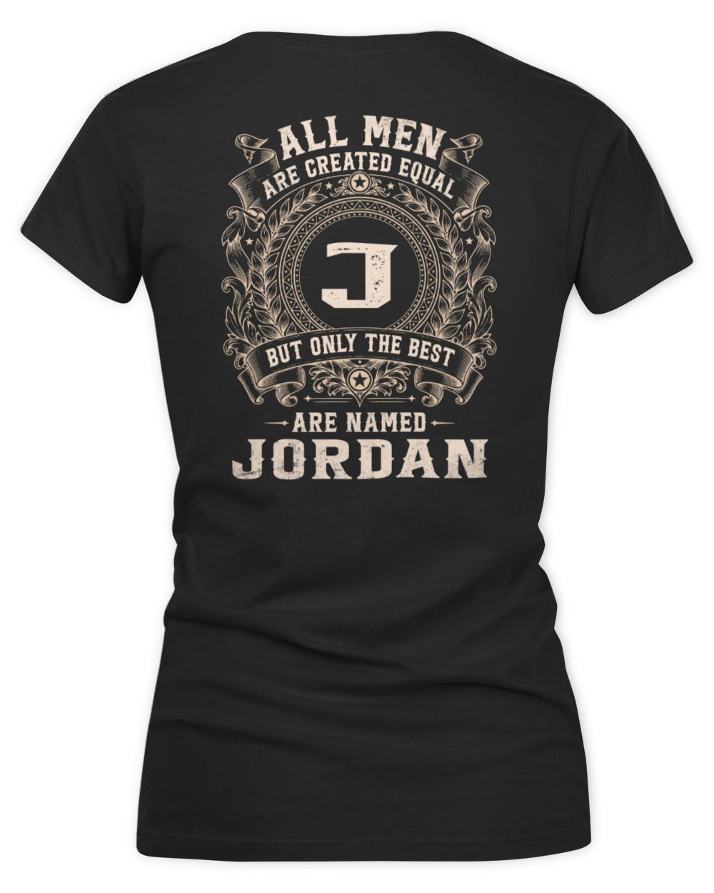 All Men Are Created Equal Cool Logo Shirt JORDAN M1-60 / Women's V-Neck T-Shirt / black