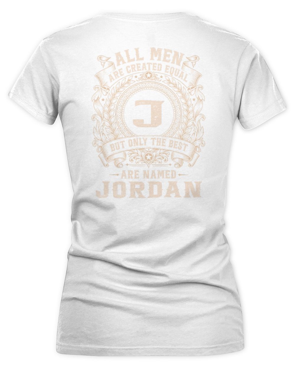 All Men Are Created Equal Cool Logo Shirt JORDAN M1-60 / Women's V-Neck T-Shirt / white