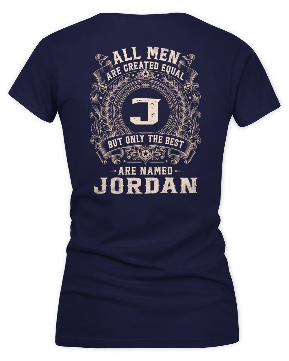 All Men Are Created Equal Cool Logo Shirt JORDAN M1-60 / Women's V-Neck T-Shirt / navy