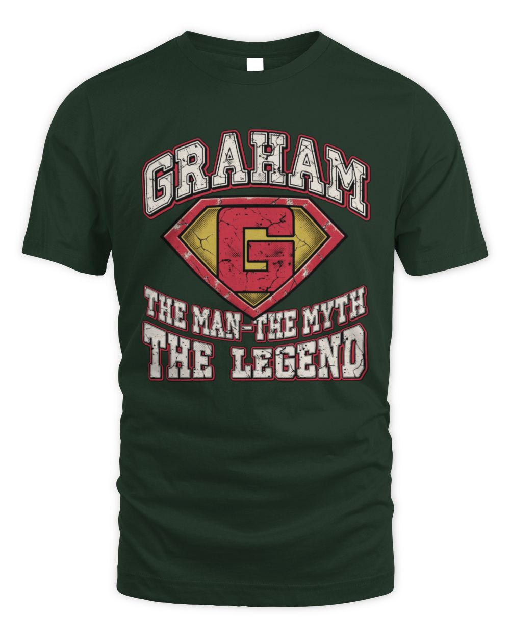 The Man The Myth The Legend Superman Graphic T-Shirt GRAHAM M1-74 / Unisex Standard T-Shirt / forest green